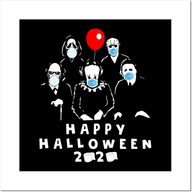 Friends Horror Movie Creepy Happy Halloween 2020 Wall Art by kikiao